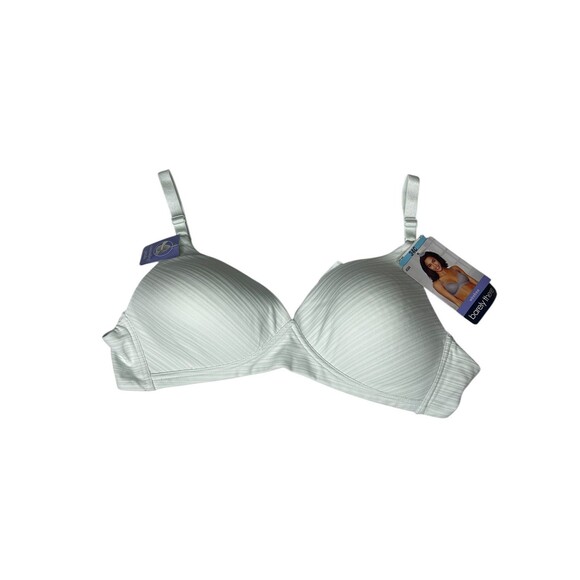 New barley there lined wire free bra 34C 
Striped light green color - Picture 1 of 11